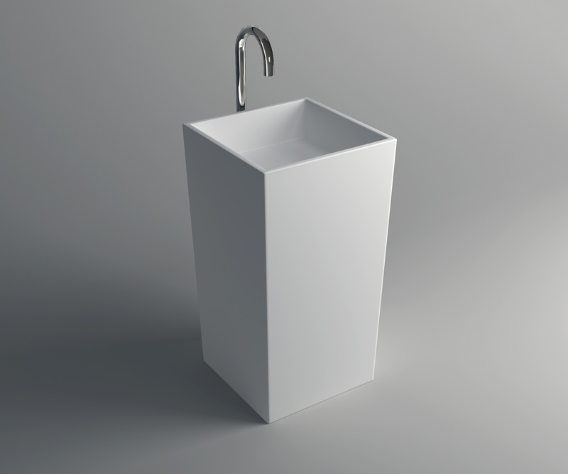 Solid Surface Pedestal Freestanding Sink JZ2001 